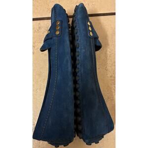 Louis Vuitton Blue Suede Women’s Loafers Size 36.5 (6.5)
